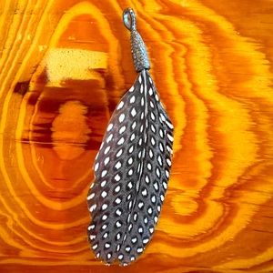 S. Carter Designs feather pave pendant